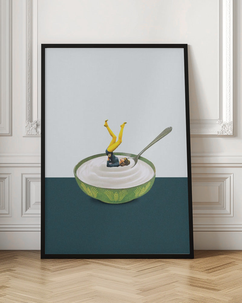 Diving Into Breakfast Surreal Digital Art