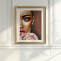 Stunning Portrait with Pink Rose Digital Download