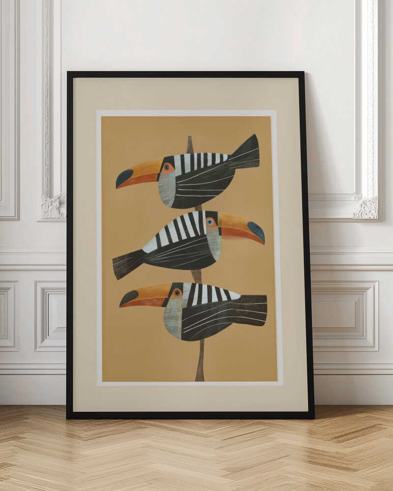 Trio of Toucans Digital Art