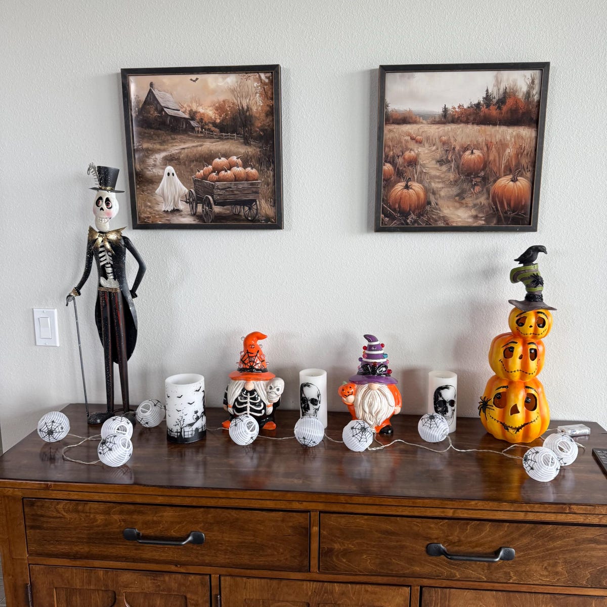 Vintage Halloween Pumpkin Harvest Digital Art Set