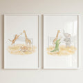 Safari Animals Playing Volleyball Digital Art
