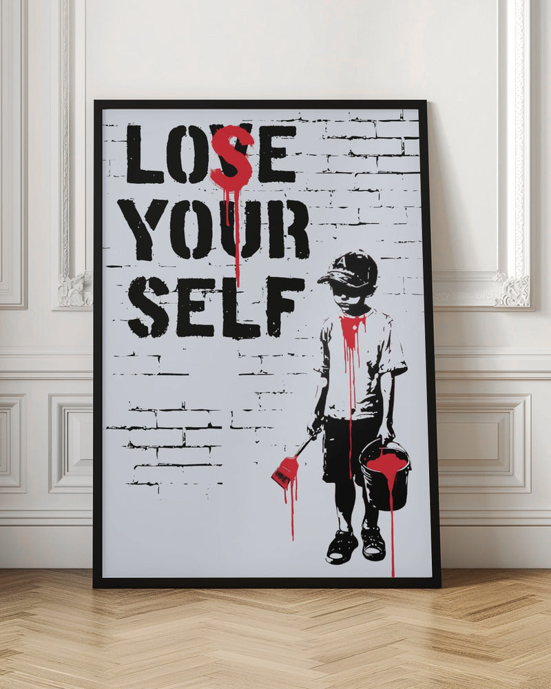 Lose Yourself Urban Graffiti Digital Art Print