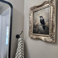 Moody Crow on Blossom Branch Digital Artwork