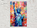 Vibrant Liberty Splash Digital Art