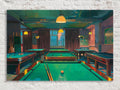 Retro Billiards Hall Digital Artwork