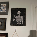 Rock On Skeleton Digital Art Print