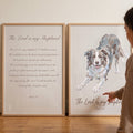 Psalm 23 Border Collie Digital Art
