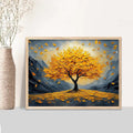 Golden Autumn Tree Digital Art