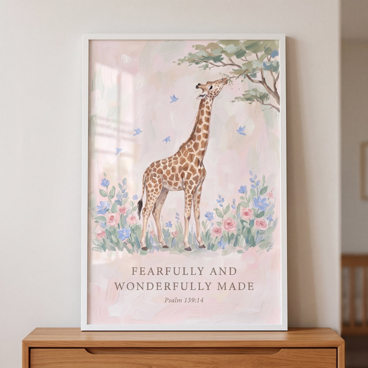 Fearfully and Wonderfully Made Giraffe Digital Art