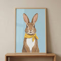 Charming Bunny with Yellow Scarf Digital Art