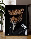Dapper Leopard in Sunglasses Digital Artwork