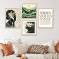 Boho Botanical and Abstract Portrait Gallery Wall Set