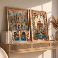 Mughal Palace Oasis Digital Art Set