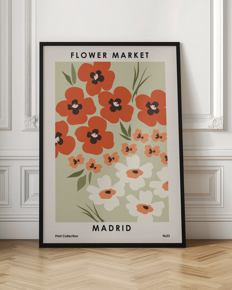 Madrid Flower Market Botanical Print