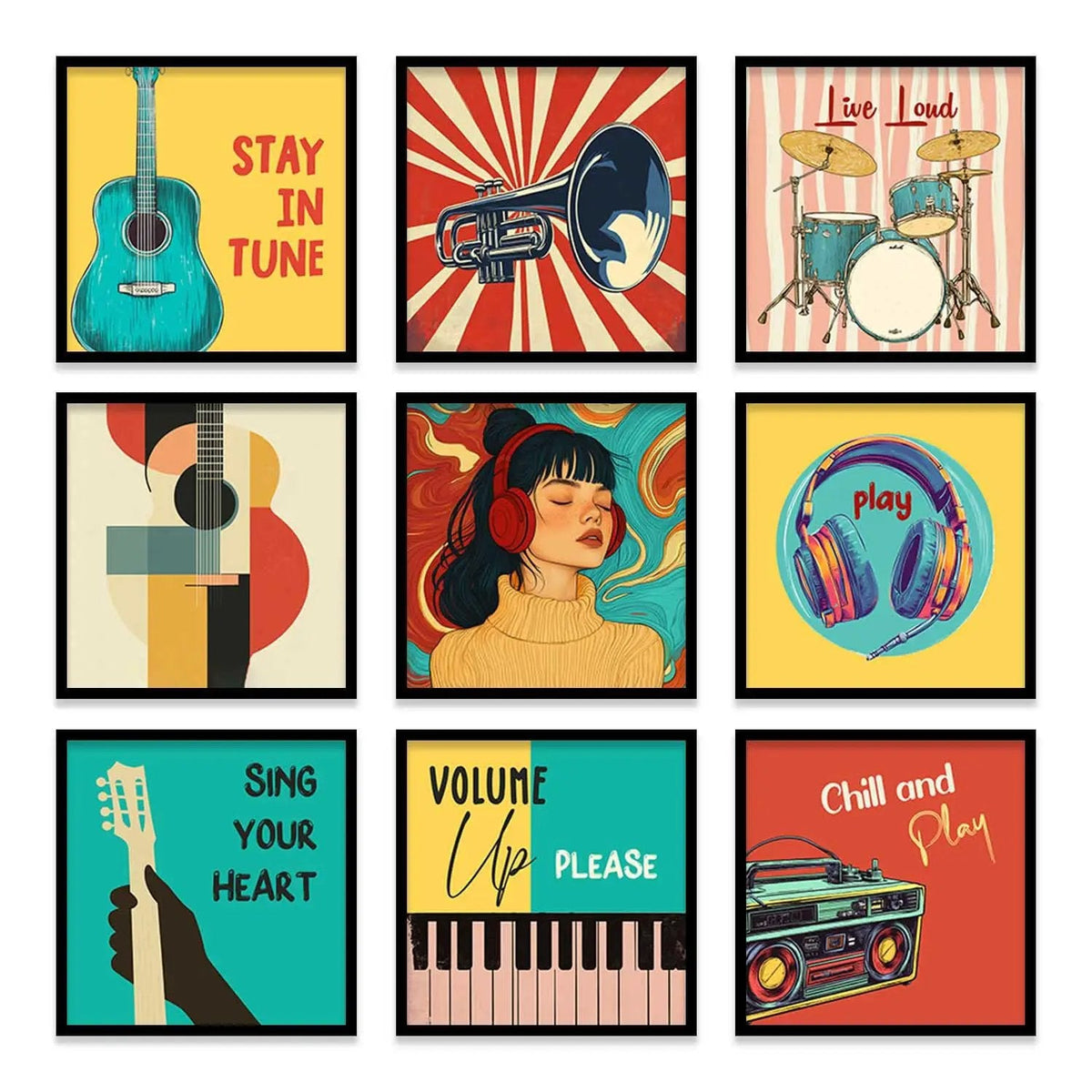 Music Lover Gallery Wall Set