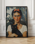 Frida and Black Cats Digital Art