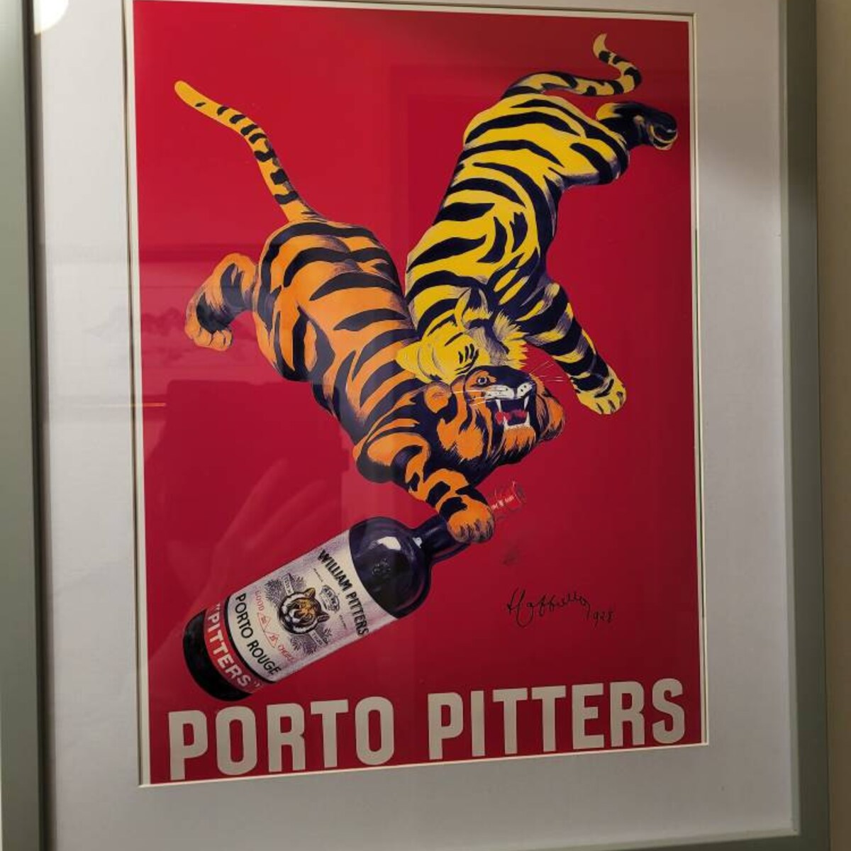 Vintage Porto Pitters Tiger Advertising Digital Art