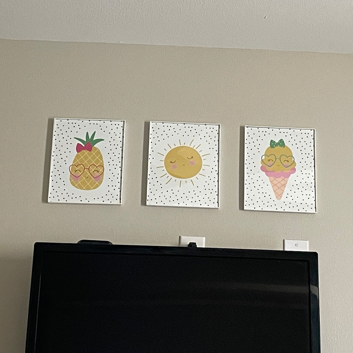 Sunshine and Sweet Treats Kids Digital Art Trio