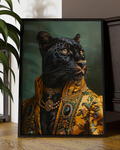 Regal Black Panther Digital Art Print