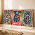 Bohemian Tapestry Trio Digital Art Collection