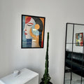 Bauhaus Abstract Woman Portrait Digital Art Print