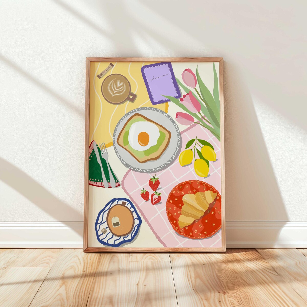 Cozy Morning Breakfast Table Digital Art
