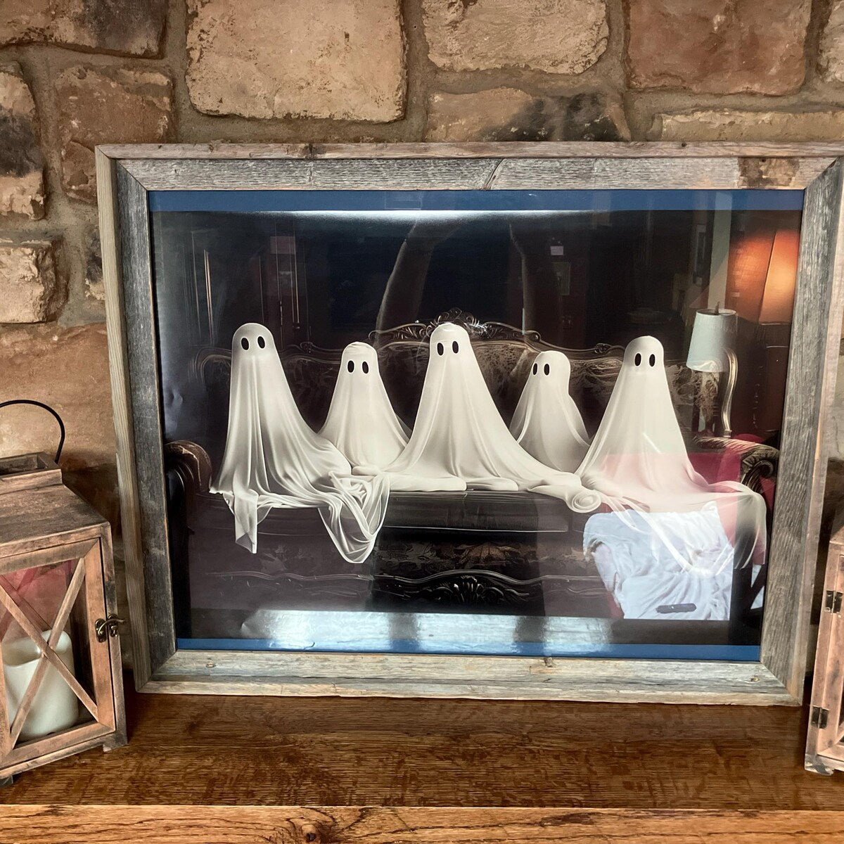 Friendly Ghost Family Couch Digital Art