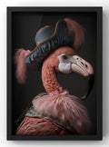 Aristocratic Flamingo in Pirate Hat Digital Art