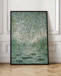 Serene Willow Pond Digital Art