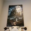 Gothic Moonlight Castle Digital Artwork