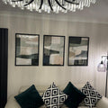 Abstract Horizon Triptych Digital Art