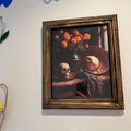 Marigolds and Skull Still Life Digital Art