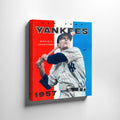 Vintage 1957 New York Yankees Baseball Digital Art