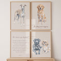 Custom Dog Portrait Wall Art Bundle