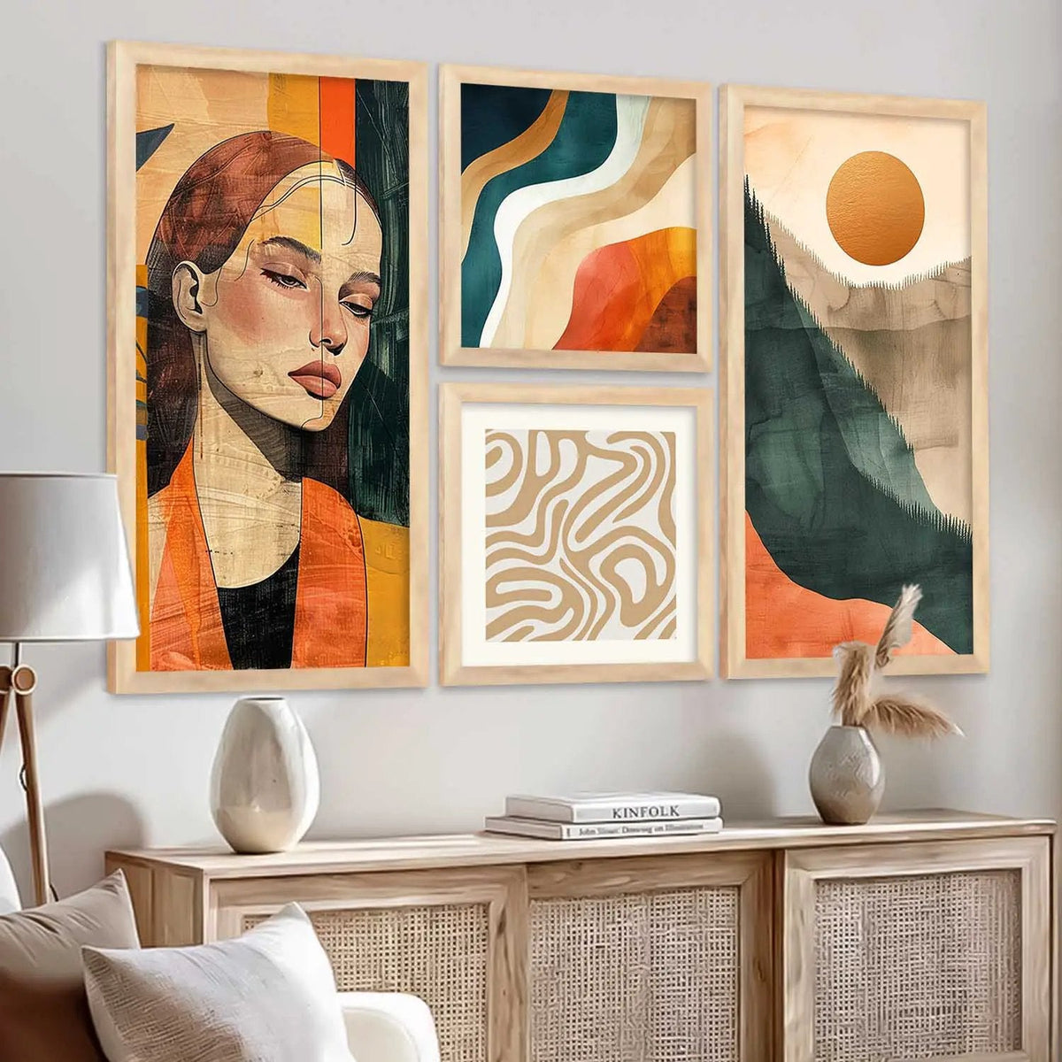 Boho Modern Gallery Wall Set