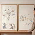 Celestial Woodland Animals Digital Art Set