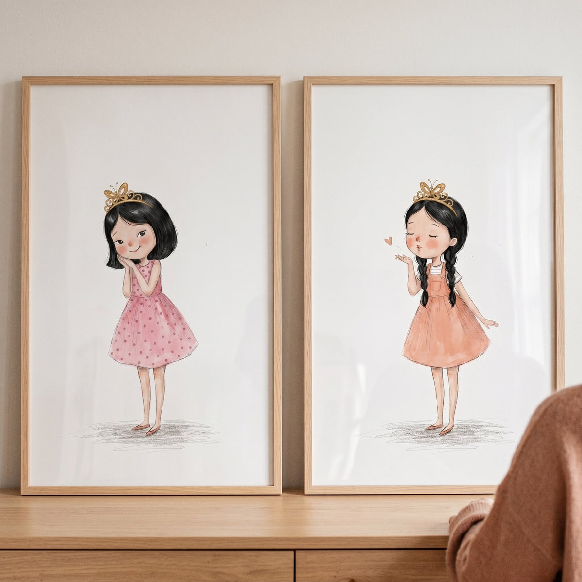 Charming Little Princesses Digital Art Set