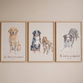 Faithful Paws Trio Digital Art Prints