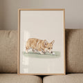 Corgi Golfing Companion Digital Artwork