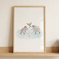 Cute Animal Hockey Match Digital Art