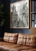 Misty Tropical Palm Forest Digital Wall Art