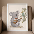 Koala Playing Ukulele Digital Artwork