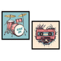 Retro Rock & Roll Music Digital Art