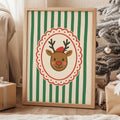 Festive Reindeer Digital Art