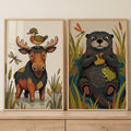 Charming Woodland Animals Digital Art Set