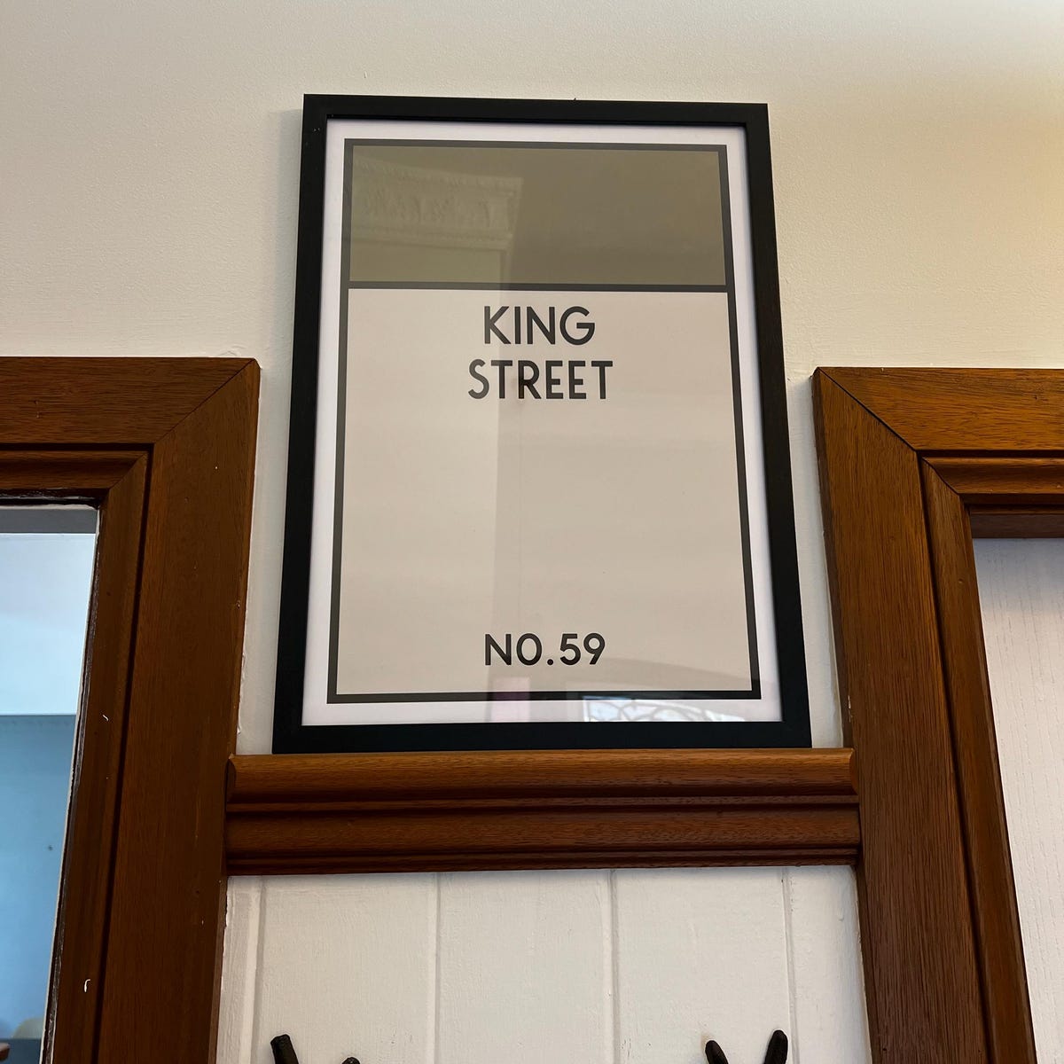 King Street No.59 Minimalist Street Sign Digital Artwork