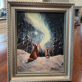 Starlit Aurora Fox and Rabbit Digital Art