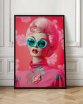 Chic Frida with Red Wine Digital Art
