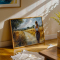 Golden Meadow Stroll Digital Artwork