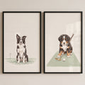Golfing Pups Digital Art Set